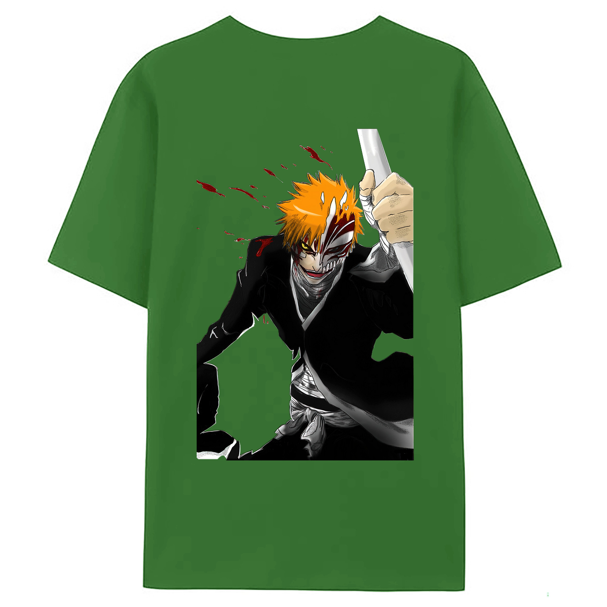 （画像用） ブリーチ 黒崎一護（くろさき いちご）BLEACH Kurosaki Ichigo レディース半袖Tシャツ(バックプリント)